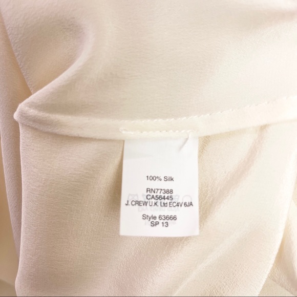 J. Crew Silk Tipped Boy Shirt with Black Piping 8 - Picture 13 of 13